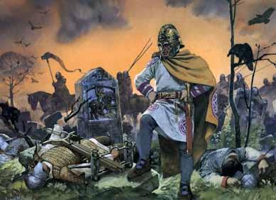 Ρωμαιο-Βρετανοί μετά απο την μάχη εναντίων των Σαξόνων
